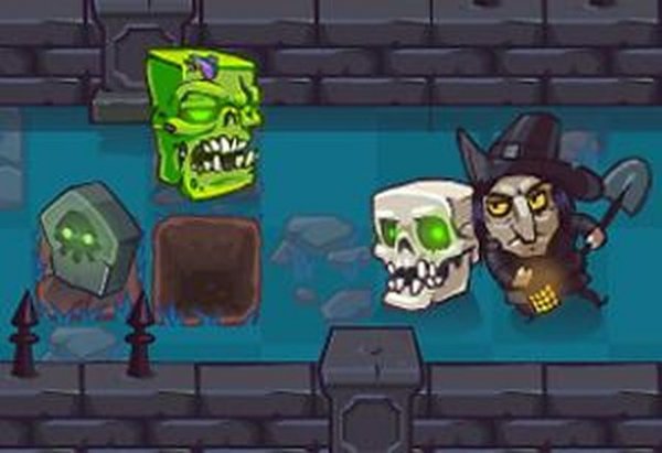 Sokoban Halloween Puzzle