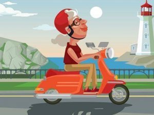 Urban Scooter Coloring Challenge