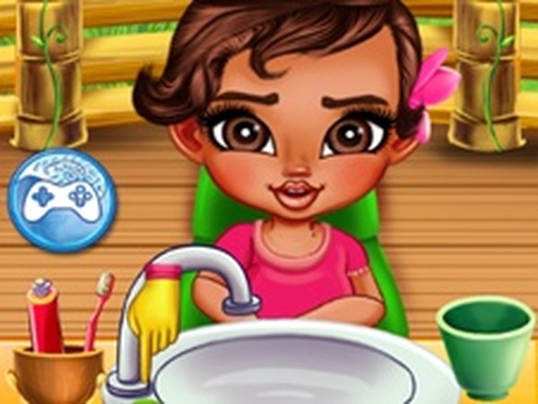 Baby Moana at the Dentist - Kids Dental Care Game