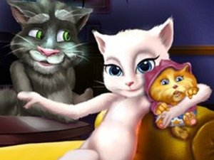 Talking Angela Baby Care Game Online
