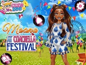 Moana At Coachella Festival Dress Up Game