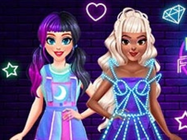 BFF Neon Fashion Dress Up Online Game