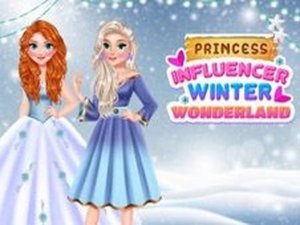 Princess Influencer Winter Wonderland Dress Up Game