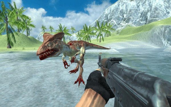 Dino Island Rampage: Survival Precision Fighter Online Game