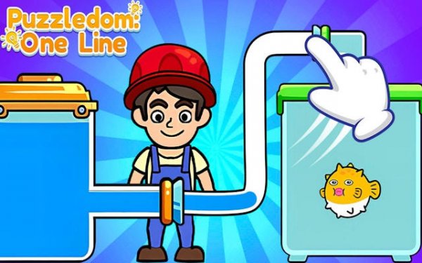 Puzzledom: One Line Puzzle Drawing Game Online