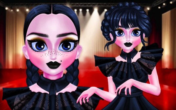 Weird Dance on Wednesday: Gothic Makeup & Dance Online Game