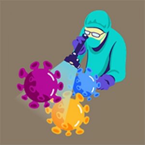 Virus Cleanup Puzzle Game