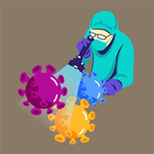 Virus Cleanup Puzzle Game